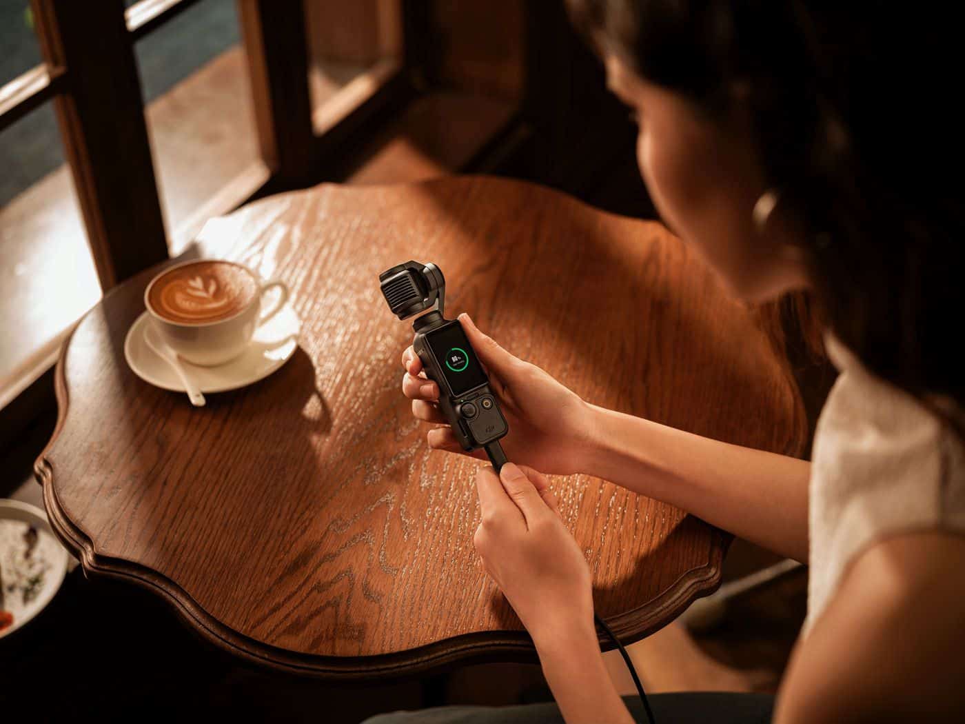DJI Osmo Pocket 3 with three-axis mechanical stabilization and ActiveTrack 6.0.