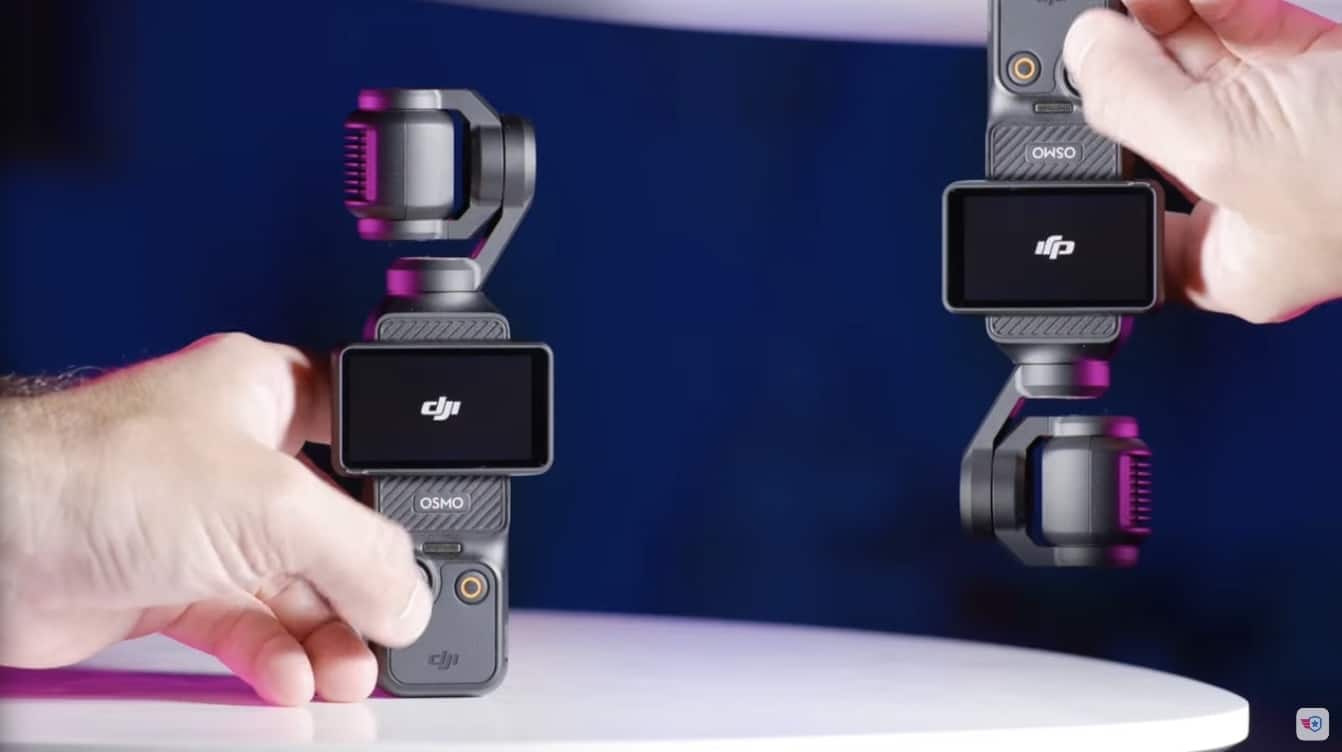 DJI Osmo Pocket 3 filming in the office with its 1-inch sensor.