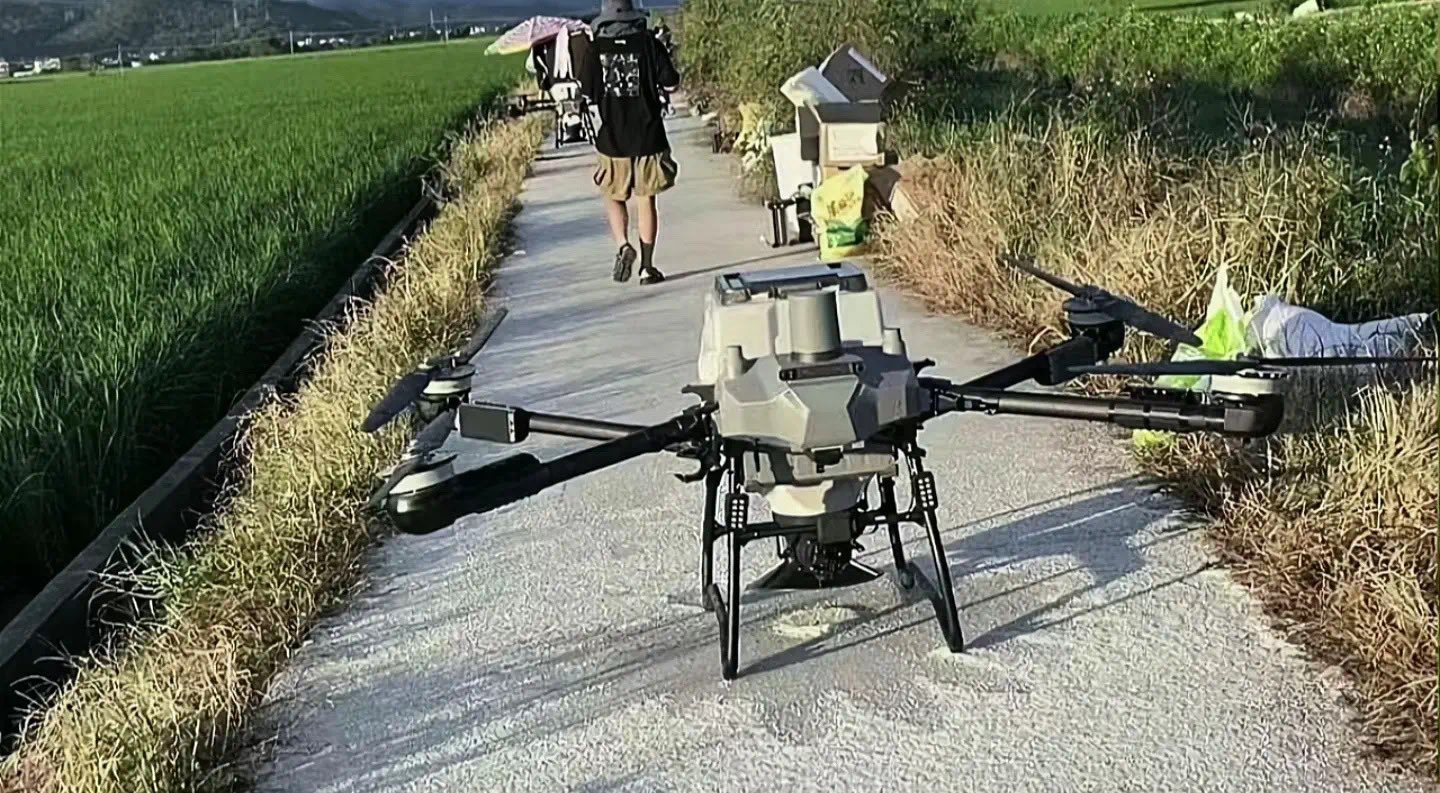 DJI Agras T60 agricultural spray drone in photos shared by NGDrone.