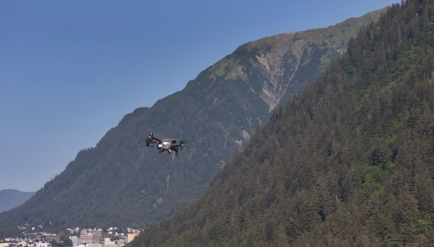 DJI Dock installed for the Thane Road avalanche program near Juneau, Alaska.