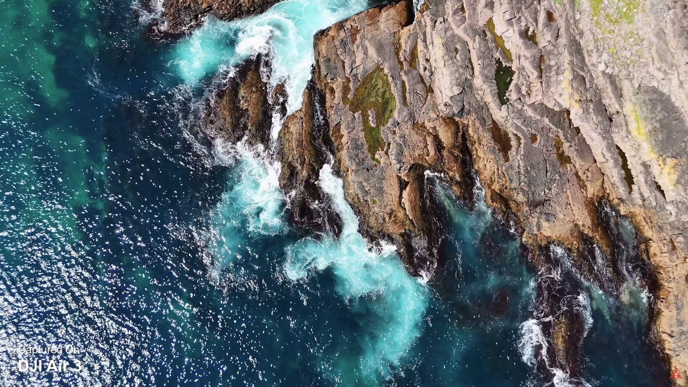 Aerial landscape frame captured on the DJI Air 3 wide-angle camera.