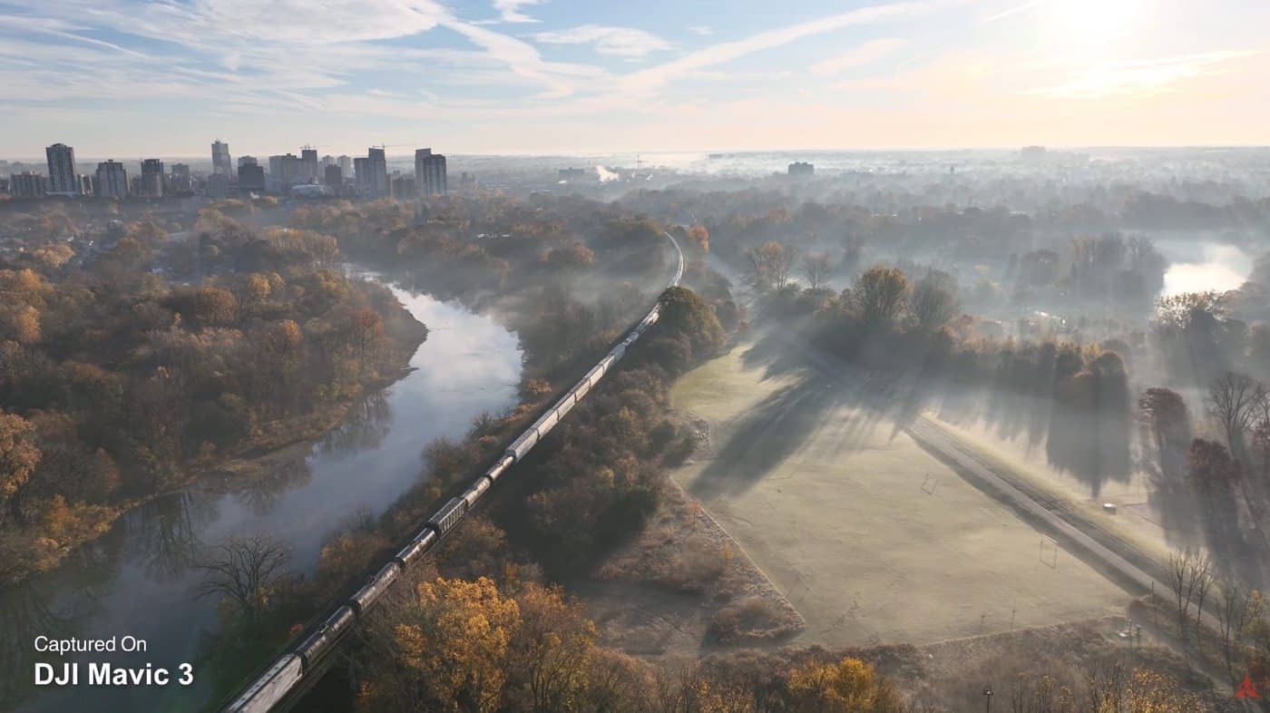 Aerial photo taken with the four-thirds Hasselblad camera on the DJI Mavic 3.