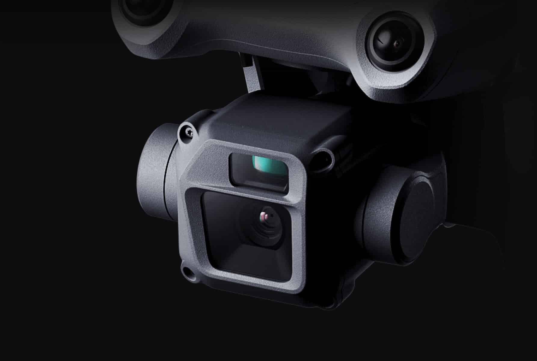 Camera payload of the Matrice 3D, with a 20MP wide-angle and 12MP telephoto sensor.