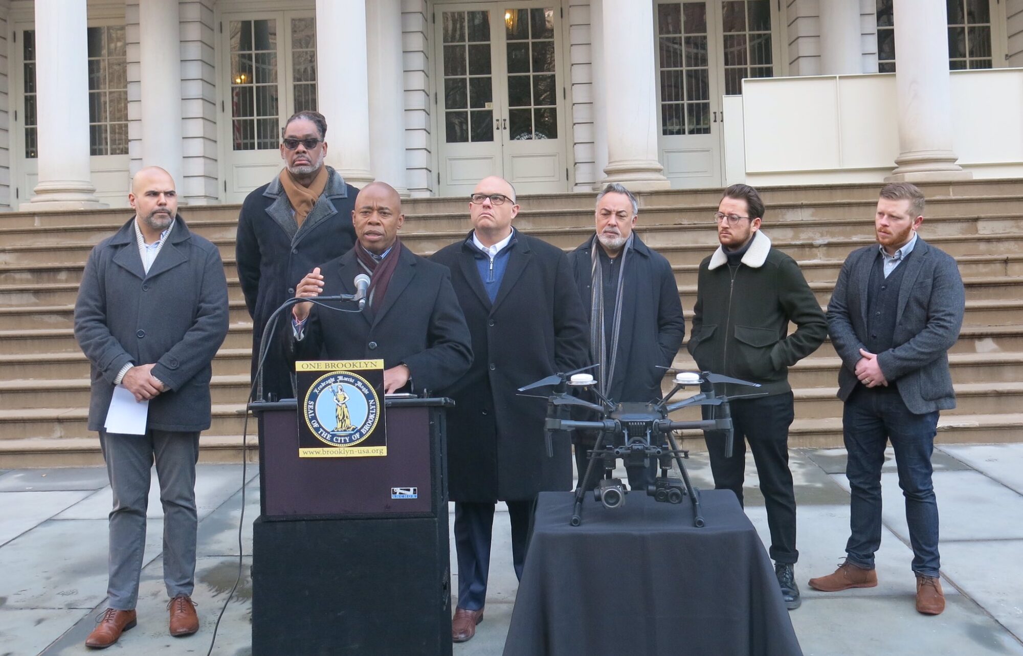 Eric Adams Mayor of New York City is a strong proponent of NYPD drone use in NYC.