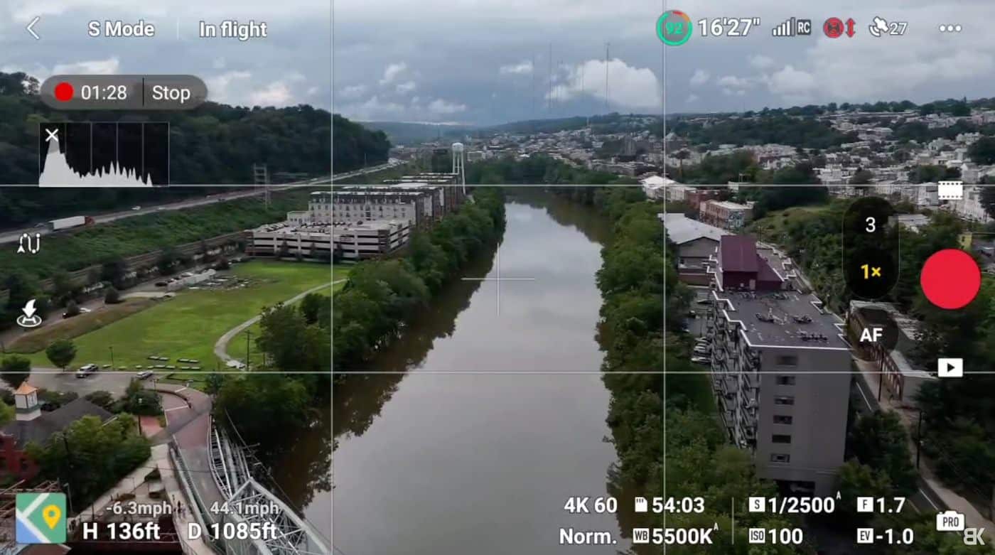 The two extra top obstacle sensors the Mavic 3 Pro carries and the Air 3 does not.