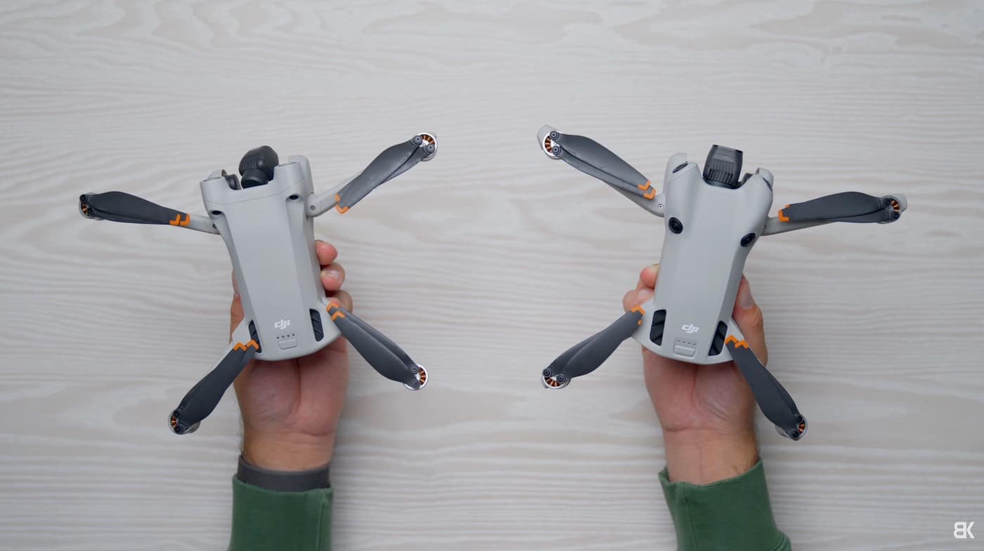 The earlier Mini 2 to Mini 3 Pro upgrade list, including vertical shooting.