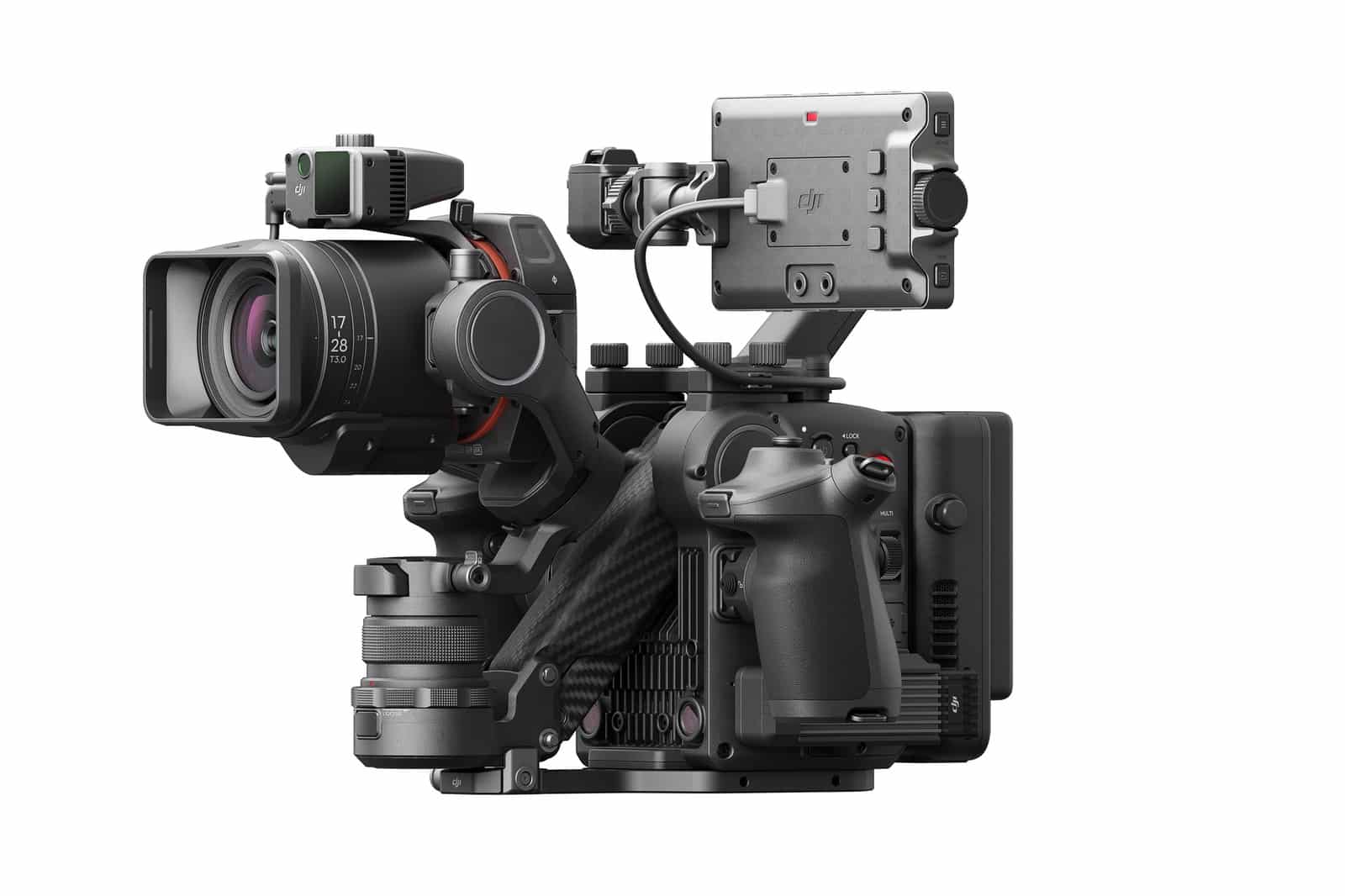 Three-quarter right view of the DJI Ronin 4D-8K cinema camera body.