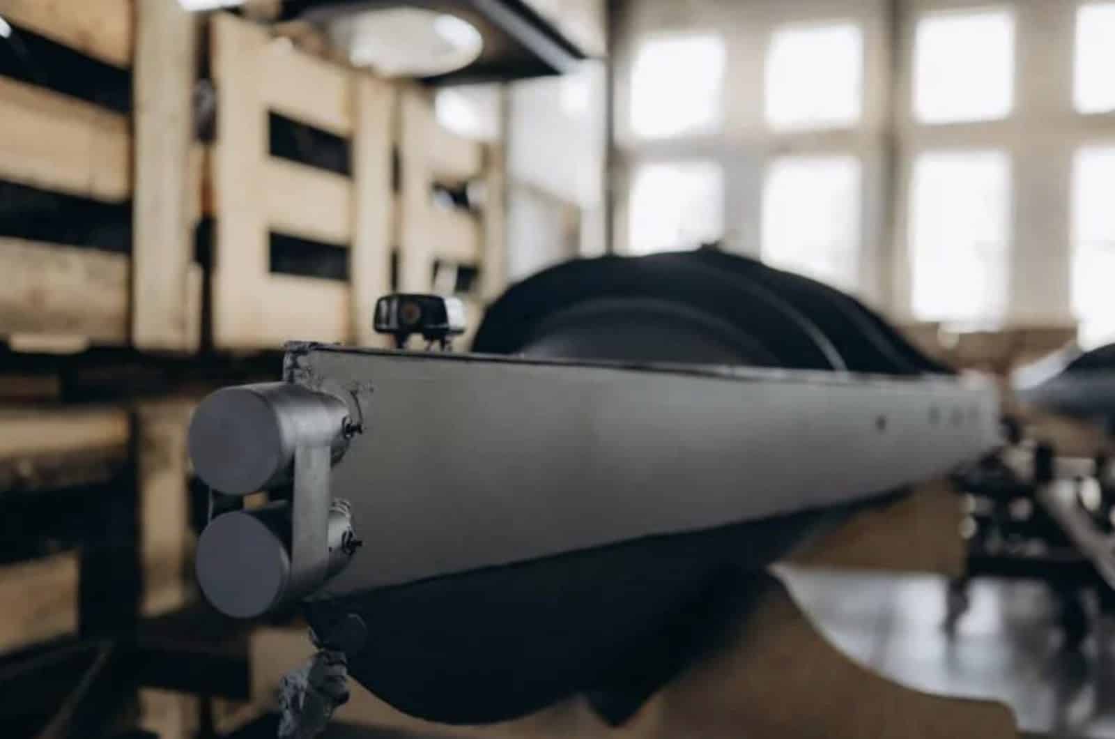 Sea drone fleet run by Ukraine's GUR military intelligence along the Dnipro river.
