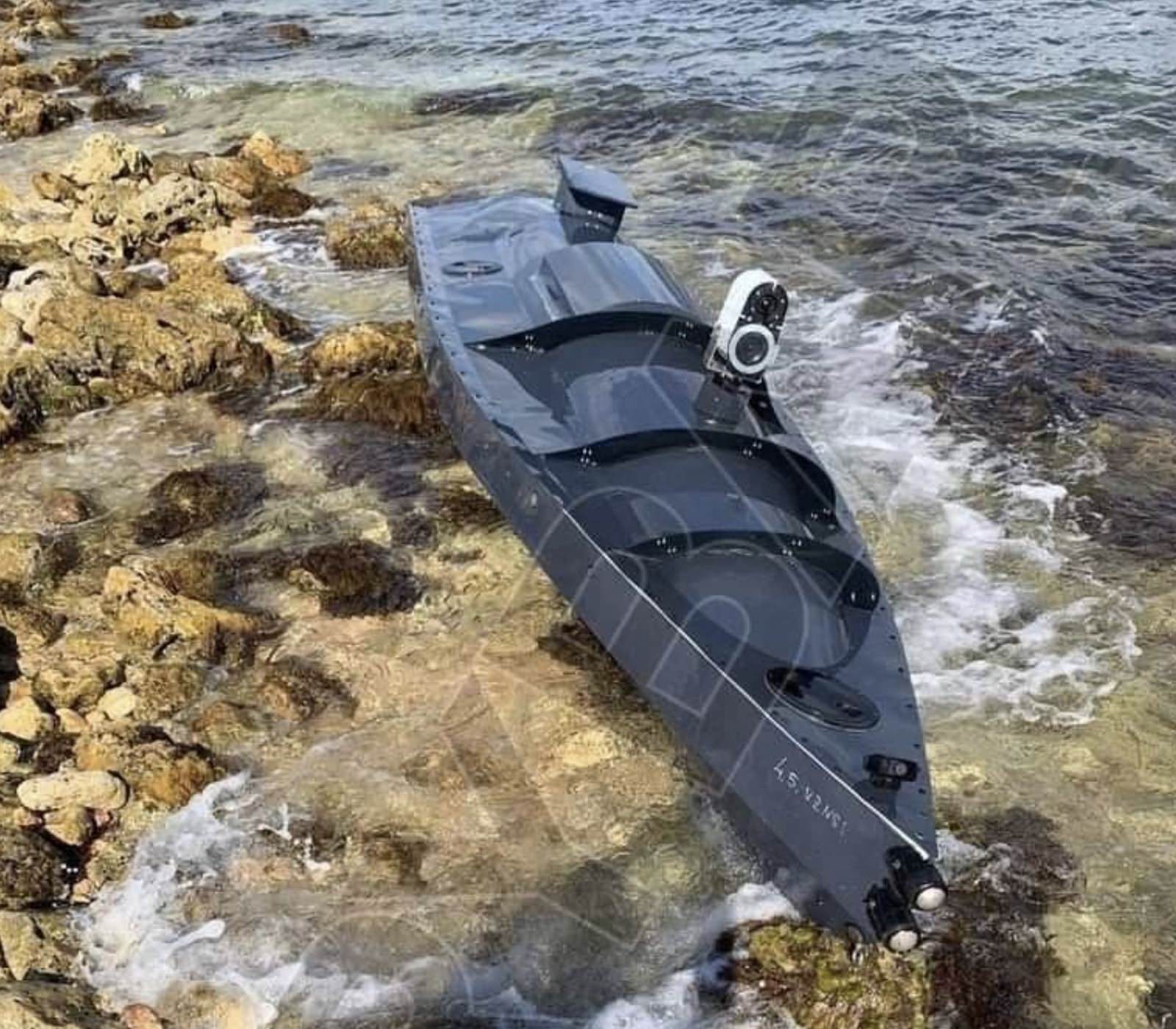 Ukrainian sea drone carrying a warhead of up to 1,000 pounds (454 kilograms).