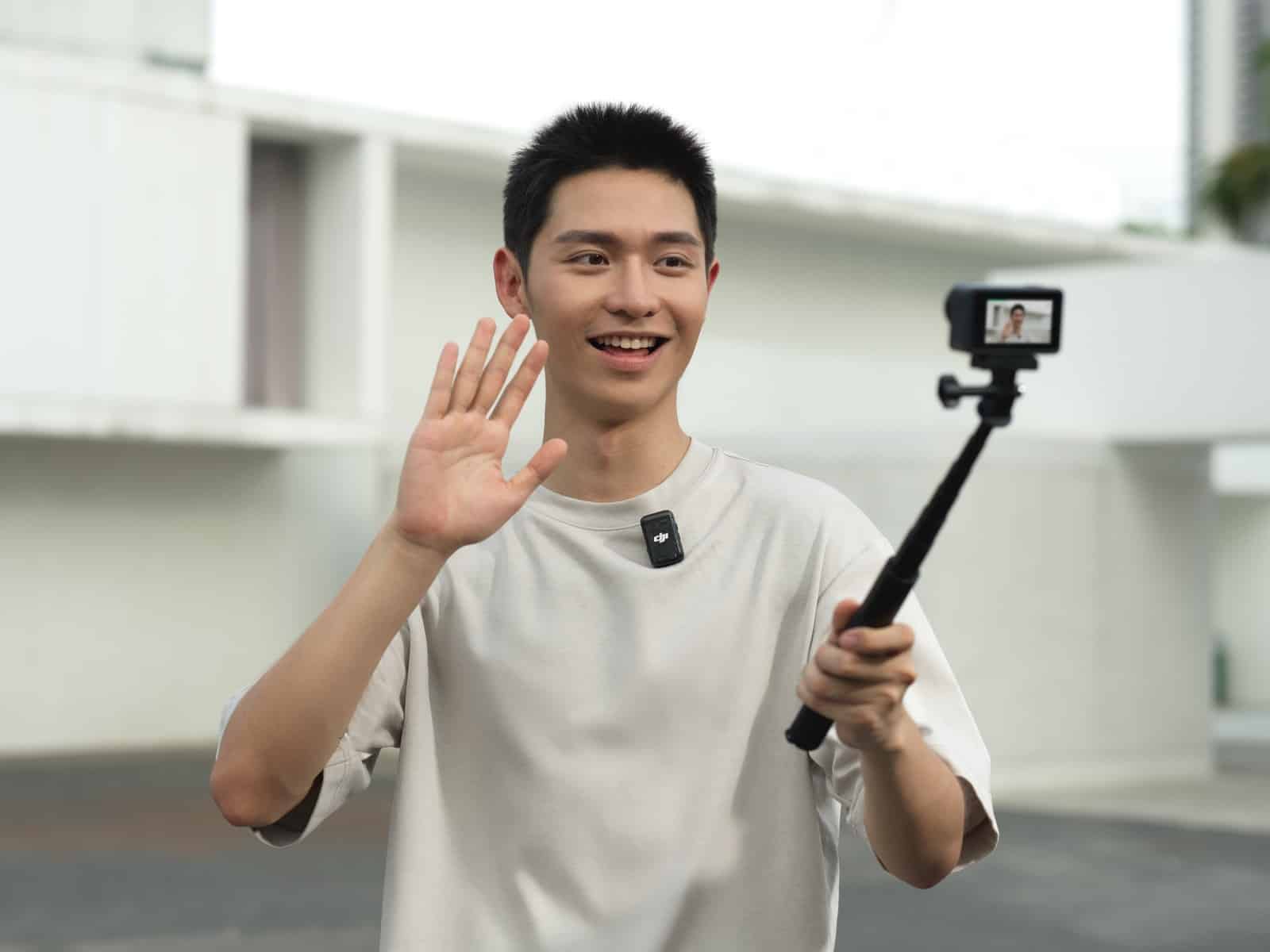 DJI Mic 2 wireless microphone shown in DJI's official launch imagery.