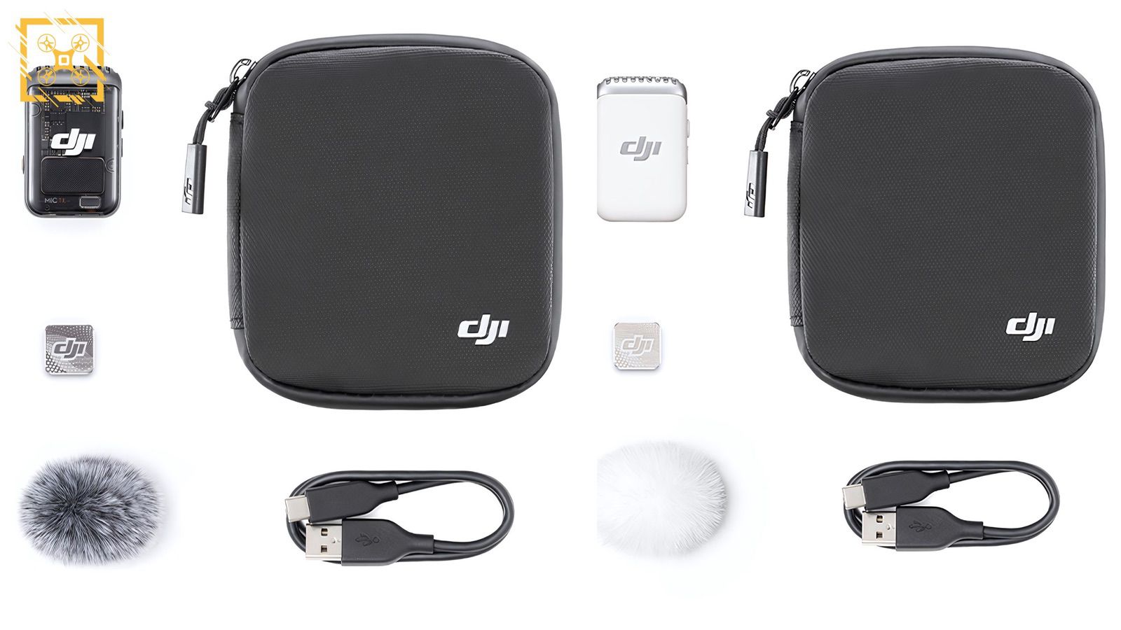 Leaked product photo of the DJI Mic 2 transmitter with its magnetic clip.