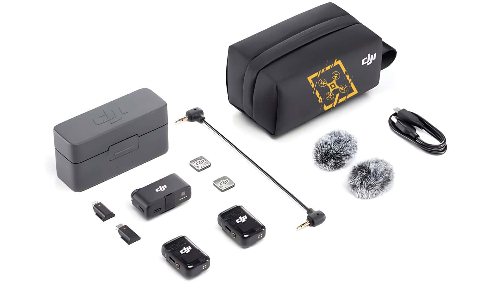 The DJI Mic 2 receiver and its touchscreen, from the leaked images shared by Quadro News.