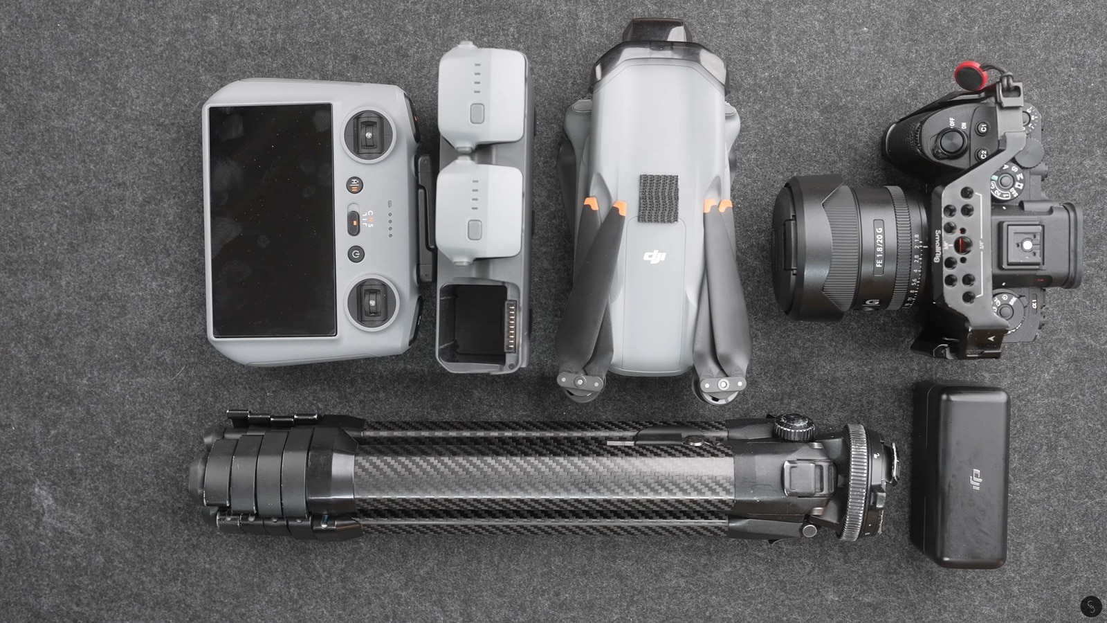 The DJI Mini 4 Pro resting on snow before an early morning flight.