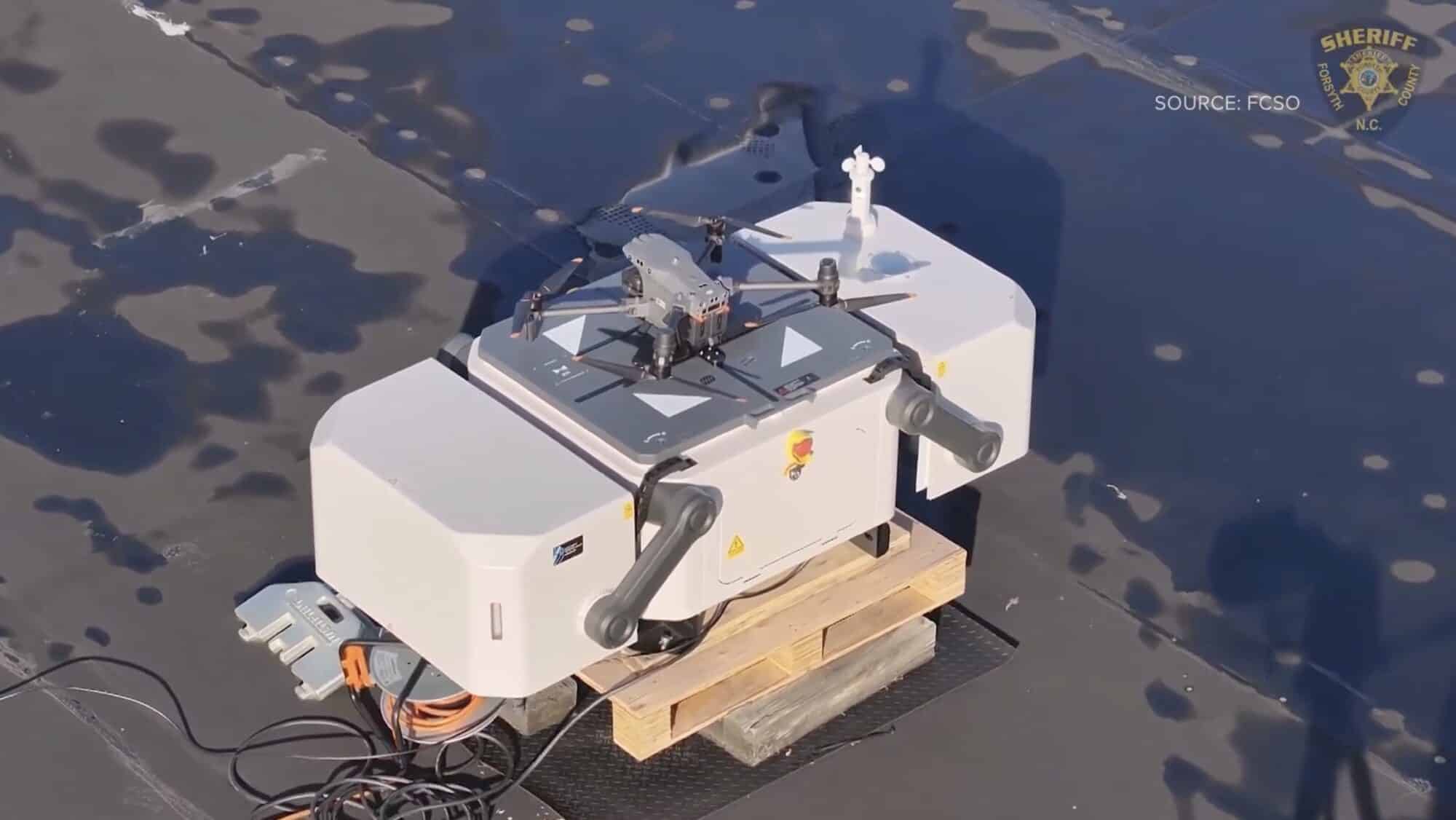 DJI Dock letting deputies launch drones without traveling to the scene.