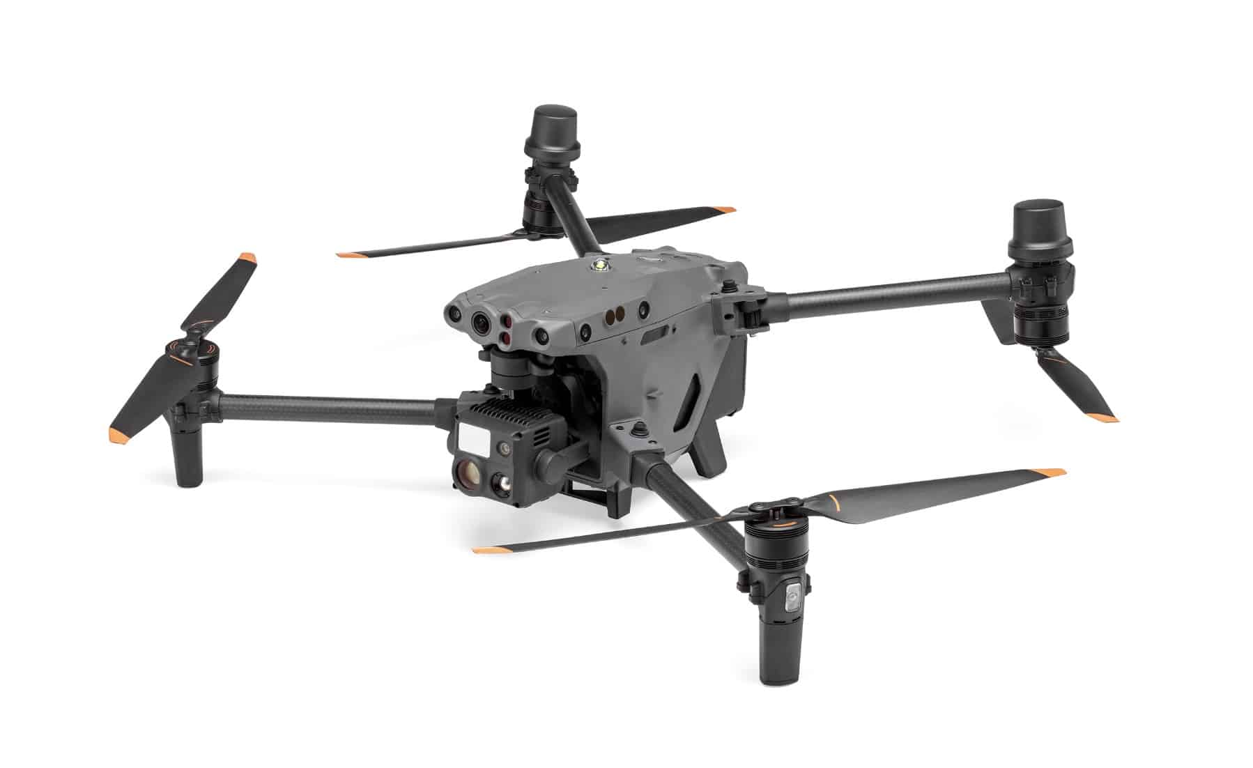 DJI Matrice 30T product render with folded arms and thermal payload.