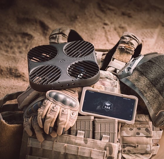 Darkhive's Yellowjacket tactical drone, the San Antonio startup's flagship product.