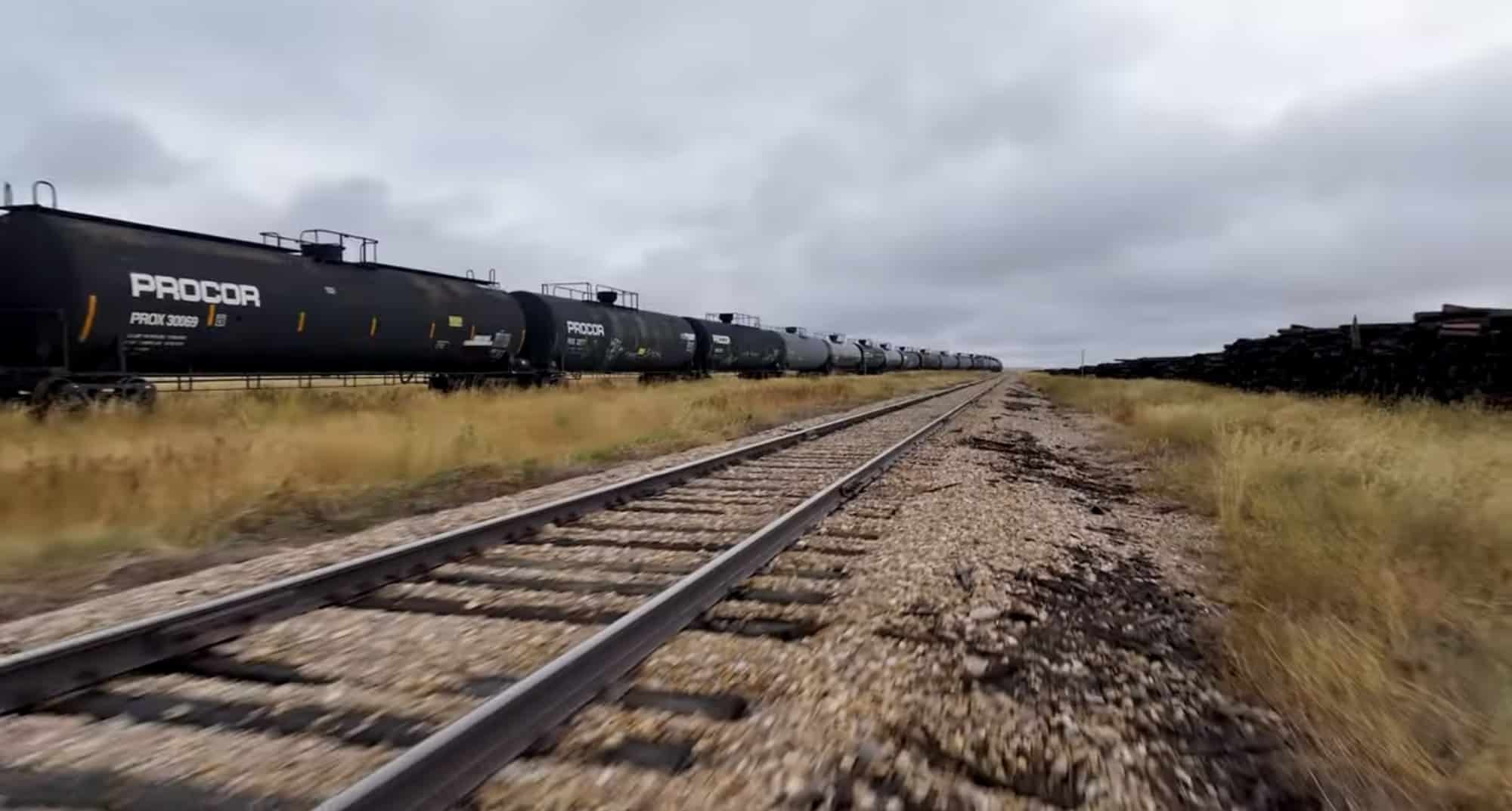 Automated drone mission covering a five-mile section of Saskatchewan track.
