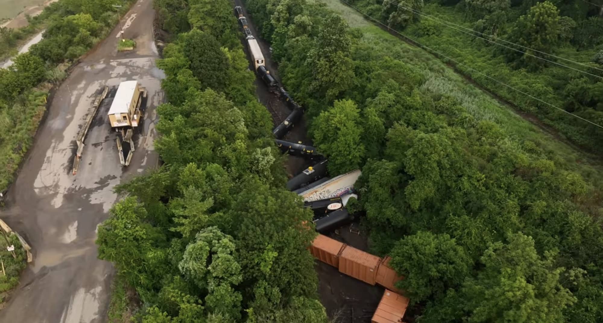 TrackSense drone rail inspection work filmed on location in Saskatchewan.