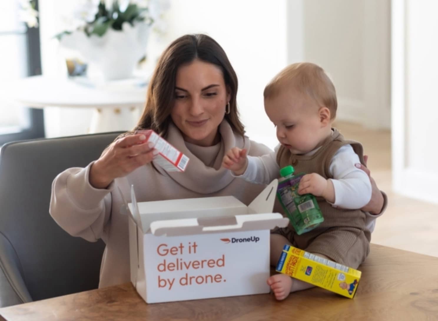 DroneUp delivery drone cleared by the FAA for beyond visual line of sight flights.
