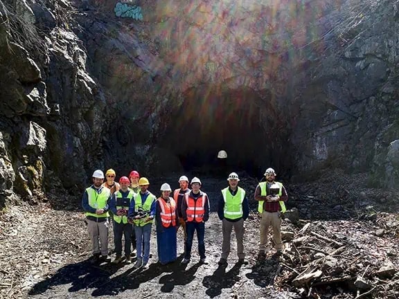 Flyability Elios 3 drone used to map the interior of the Roseville Tunnel.