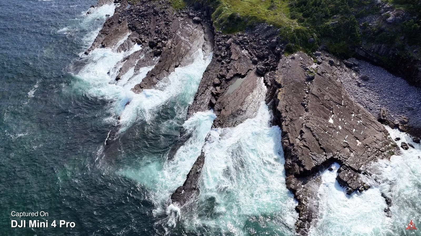 Coastal scenery filmed on the Mini 4 Pro during an east coast trip.