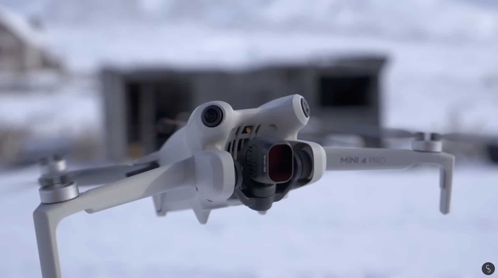 Vertical-format image from the DJI Mini 4 Pro with its gimbal rotated 90 degrees.