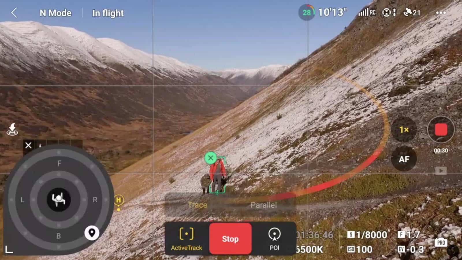Second DJI Mini 4 Pro tracking image accompanying the waypoints discussion.
