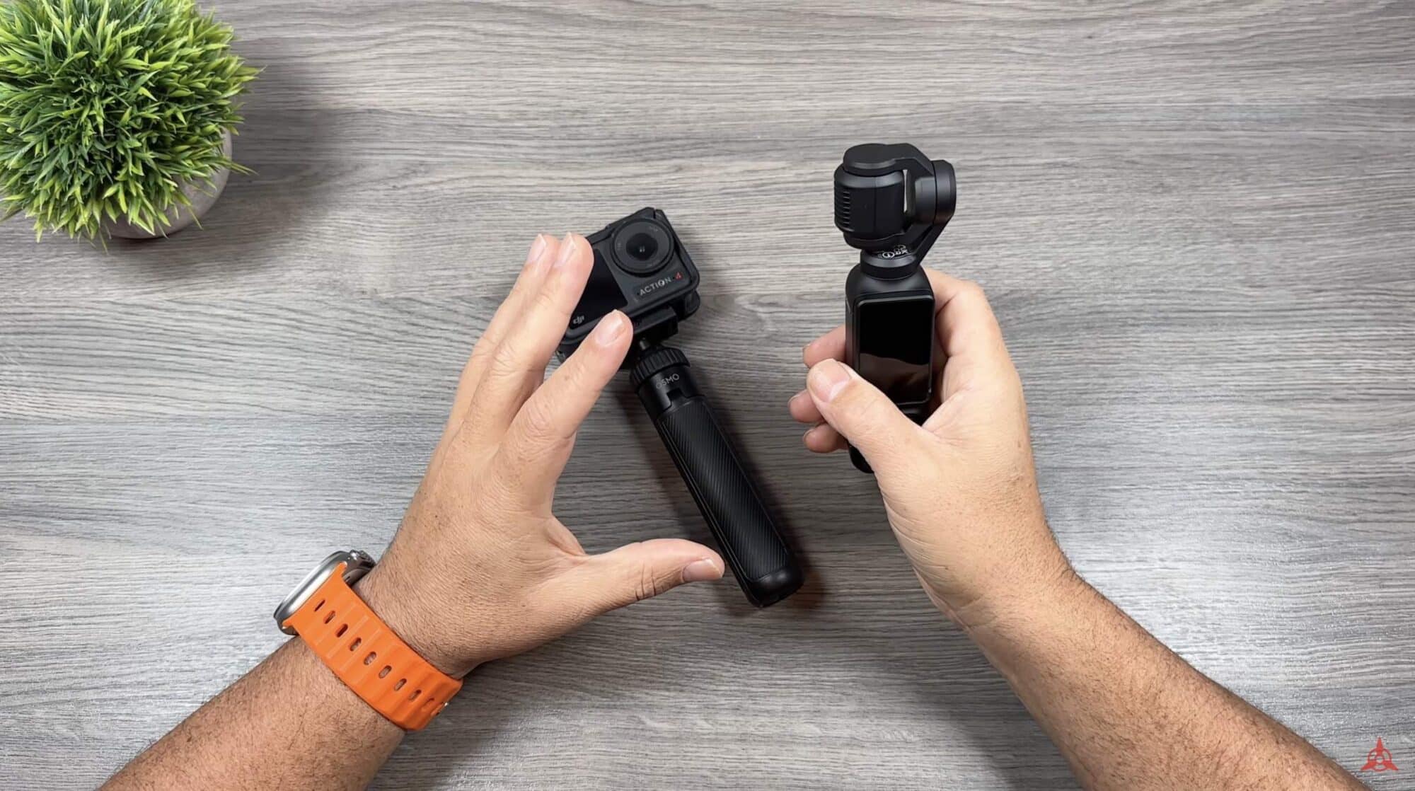 DJI Osmo Pocket 3 and Osmo Action 4, the two cameras compared in this guide.