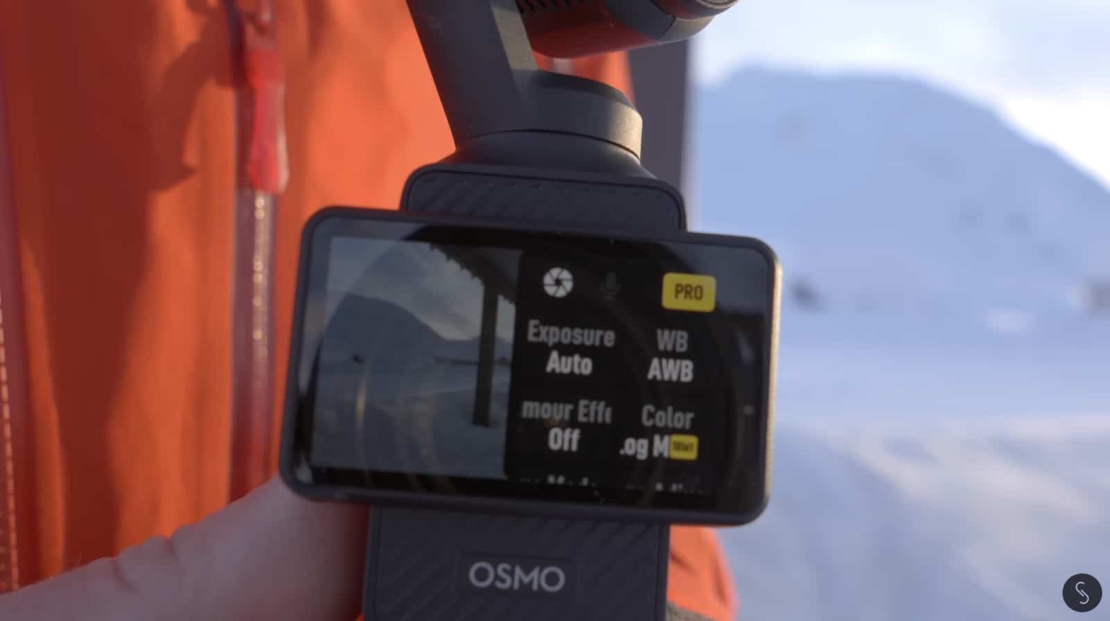 Manual exposure on the Pocket 3 with shutter at double the frame rate and ISO 50 to 800.