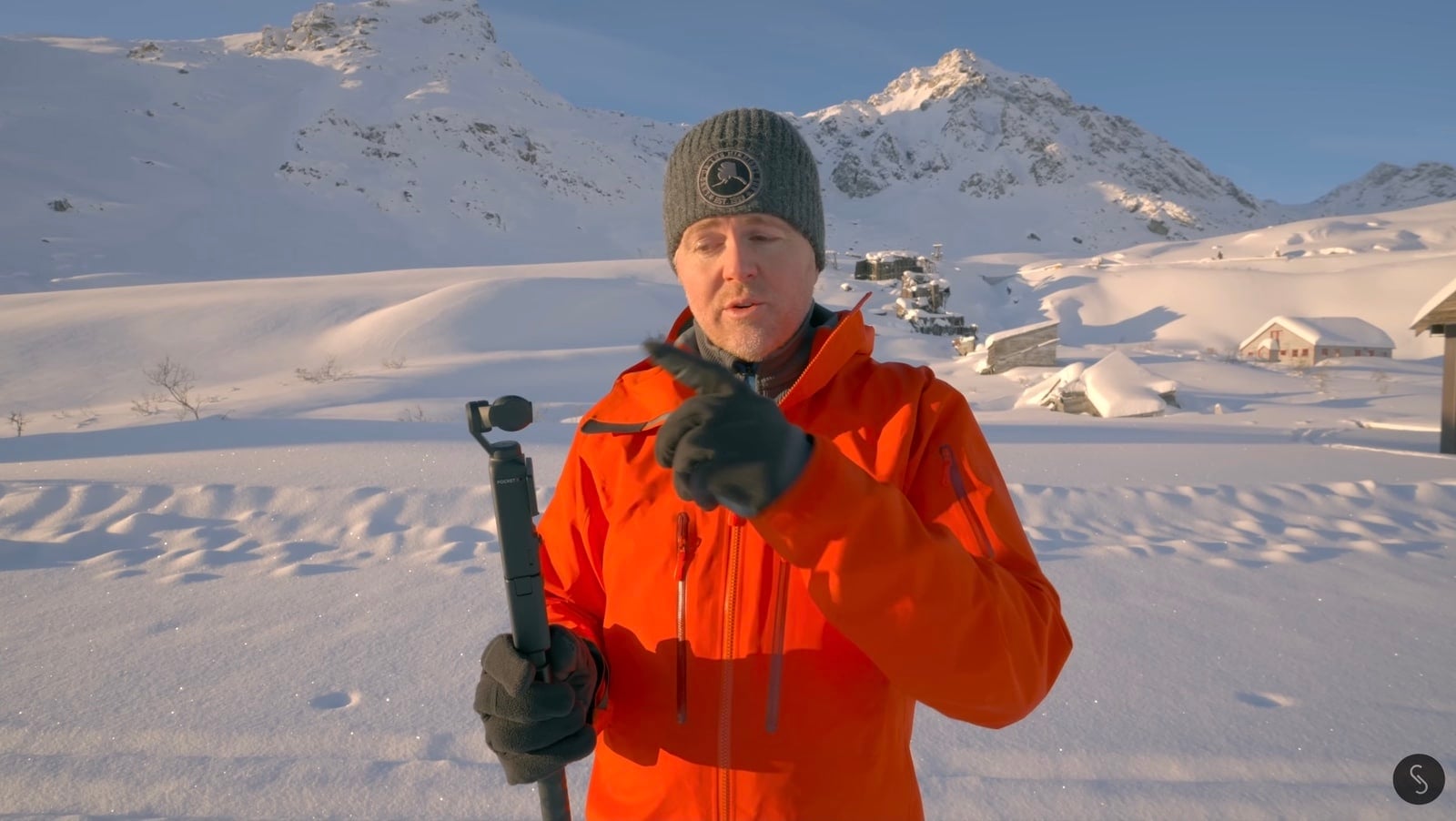 DJI Pocket 3 gimbal in Lock Mode for crane and jib style moves.