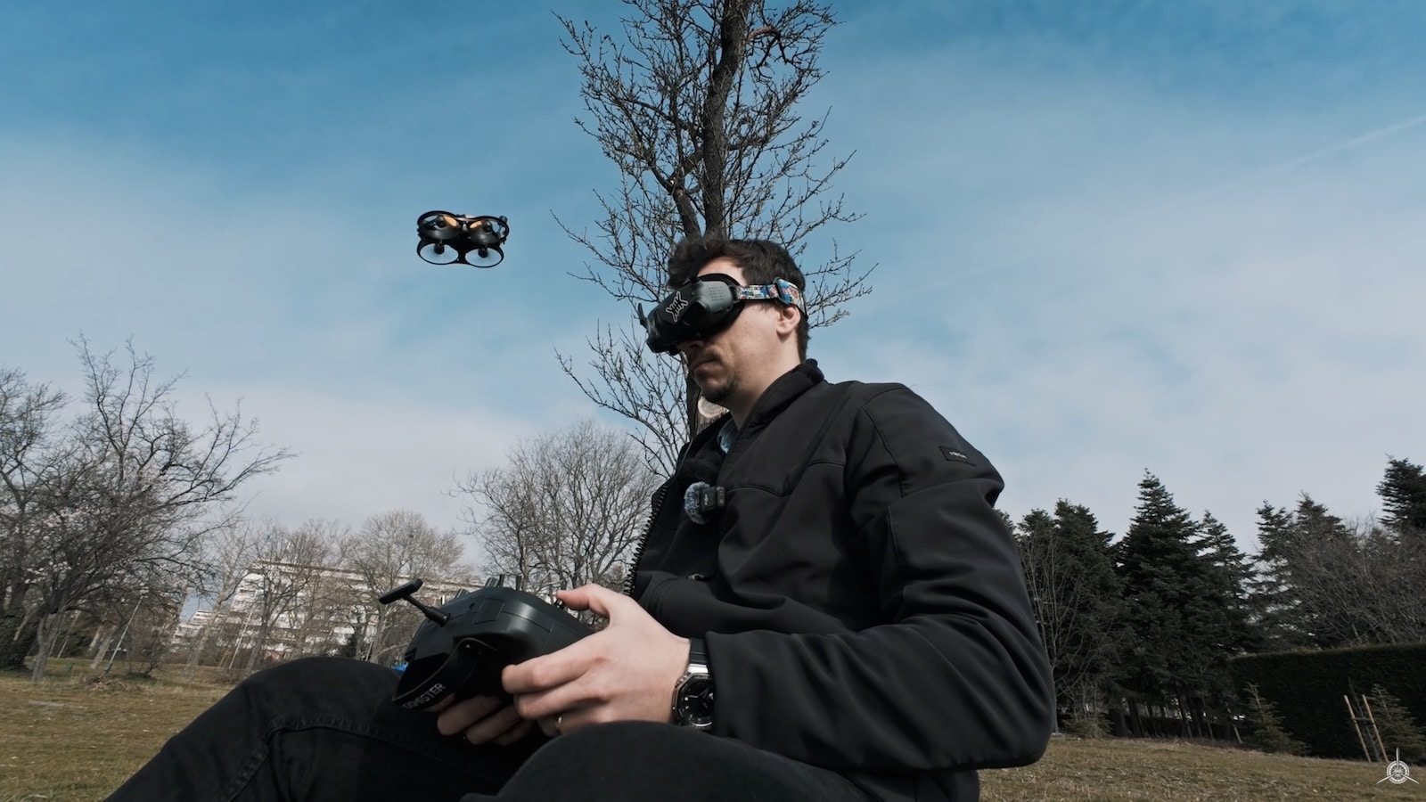 The GepRC Cinebot 25 S with its DJI O3 Air Unit and T-shaped antennas.