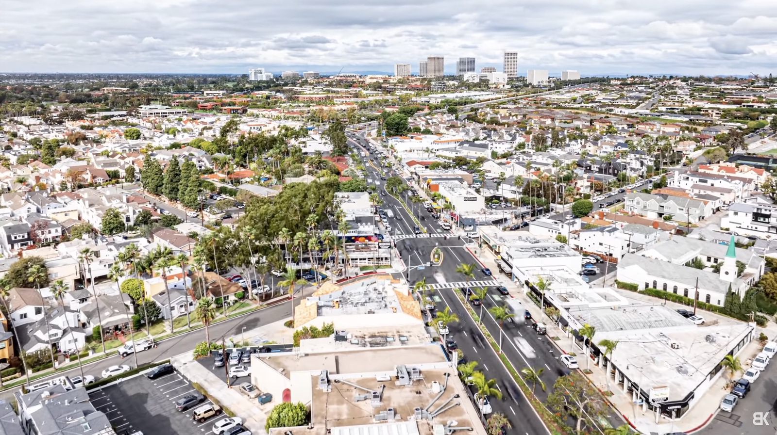 Frame from Billy Kyle's Corona Del Mar hyperlapse, shot as a storm blew in offshore.