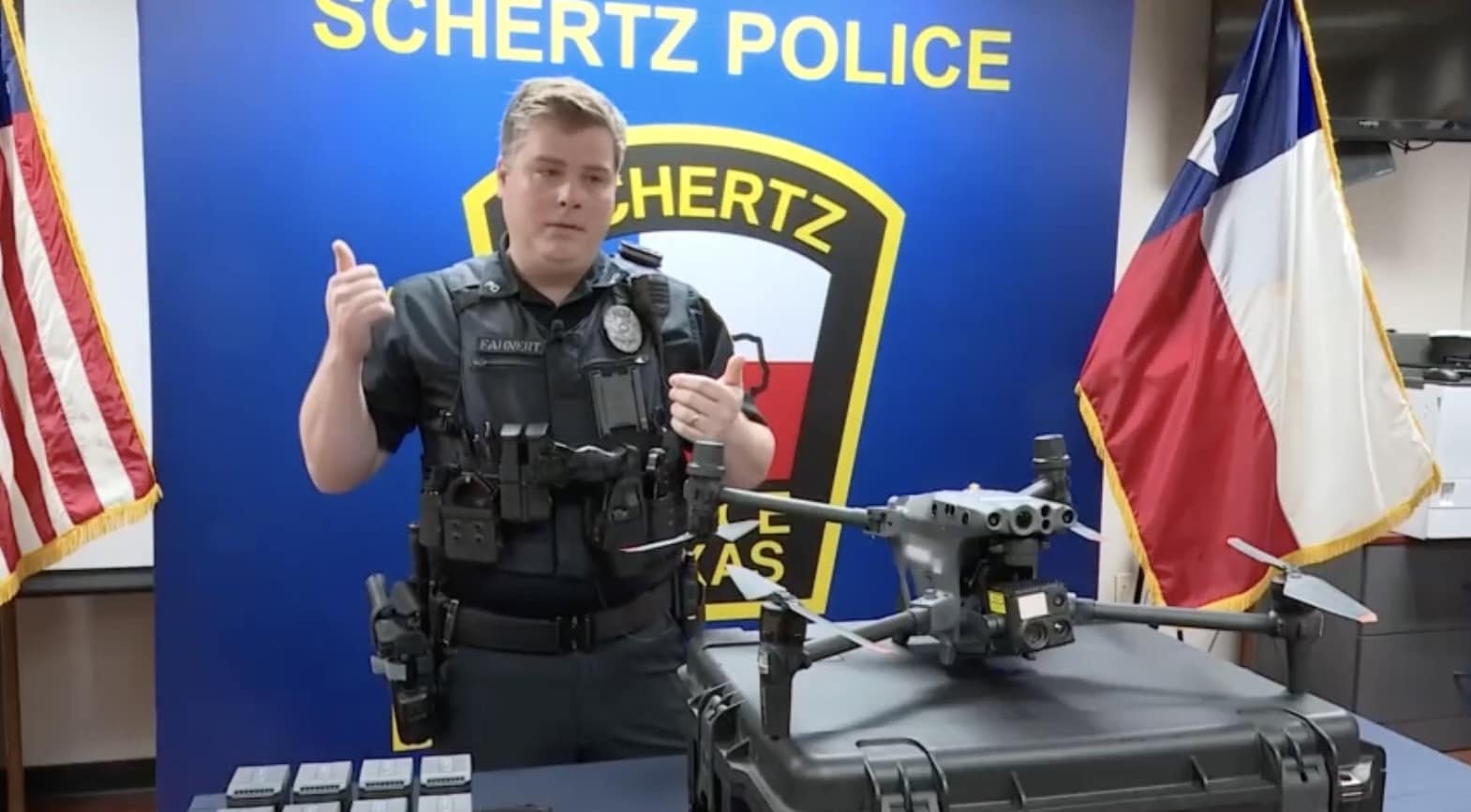 Schertz Police Department DJI Matrice 30 drone acquired for its new UAS program.