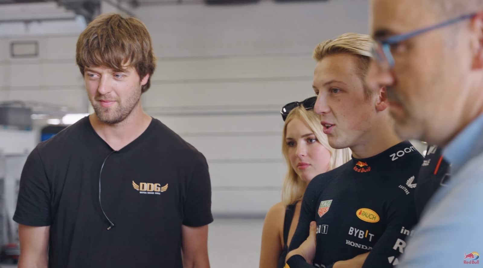 Dutch Drone Gods pilots and crew during the Silverstone filming sessions.