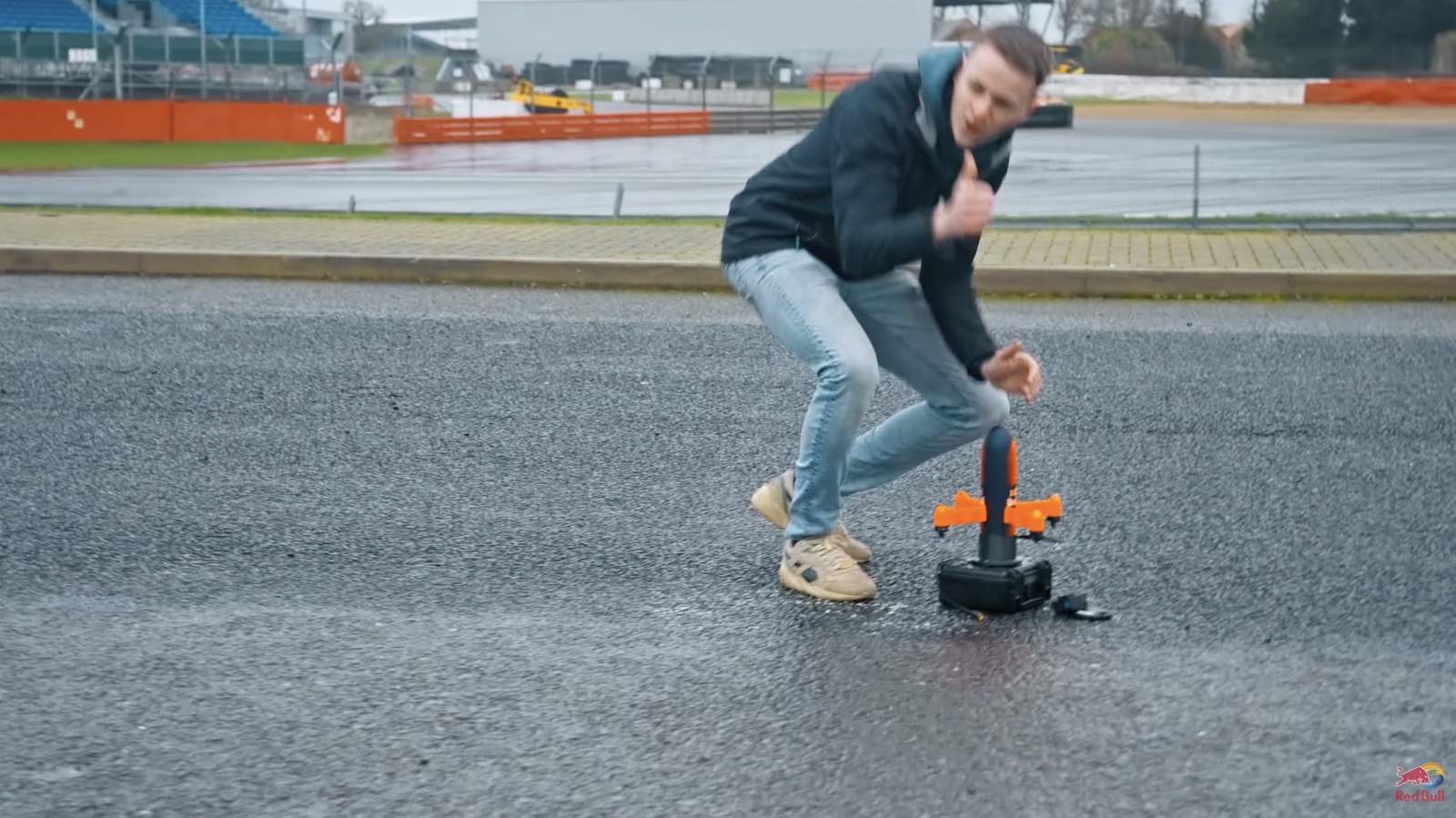 Further look at the FPV camera drone flown at Silverstone Circuit.
