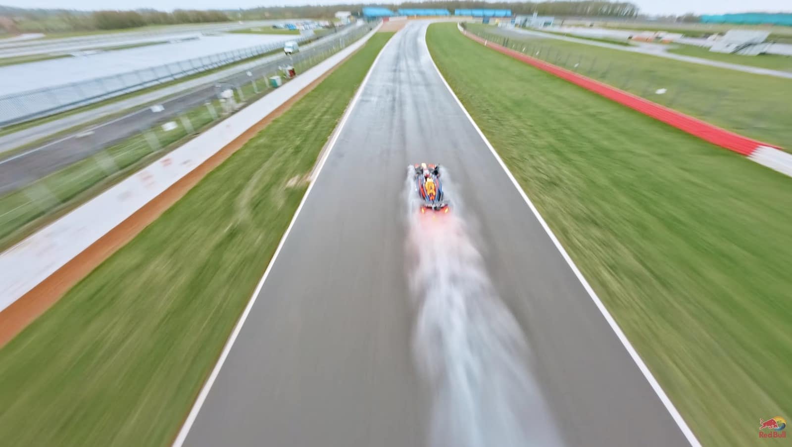 Late gallery frame from the Silverstone high-speed drone filming.