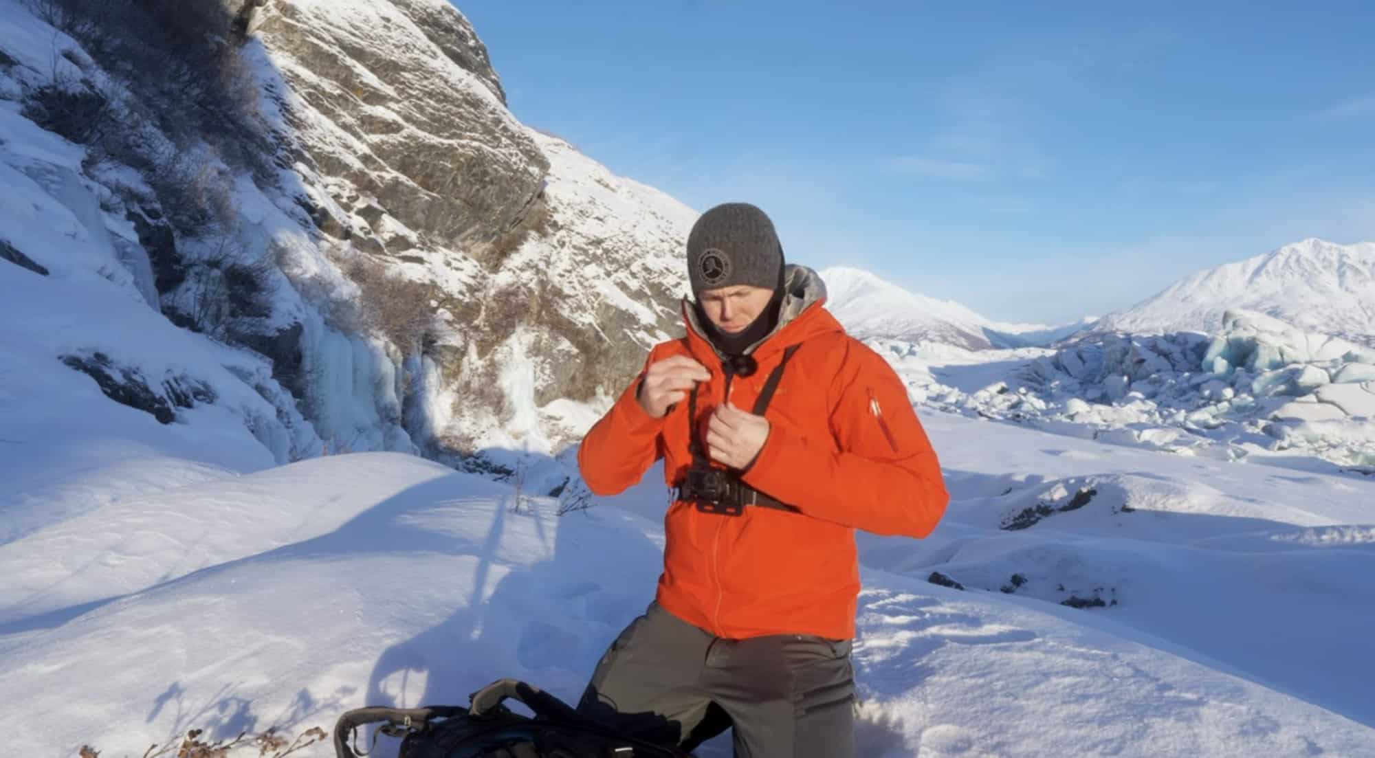 Rode Wireless Pro lavalier microphone fitted with its foam windscreen.