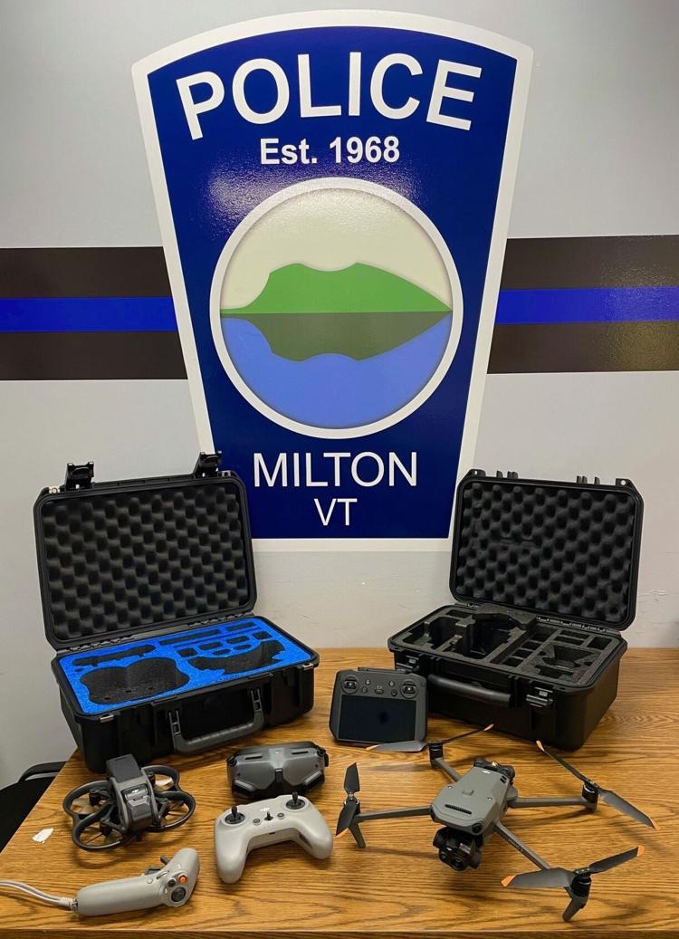 The DJI Mavic 3 Thermal and DJI Avata acquired by Vermont's Milton Police Department.