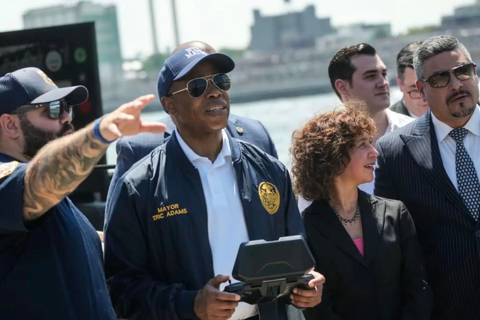 New York City sidewalk shed scaffolding targeted by Mayor Eric Adams for removal.