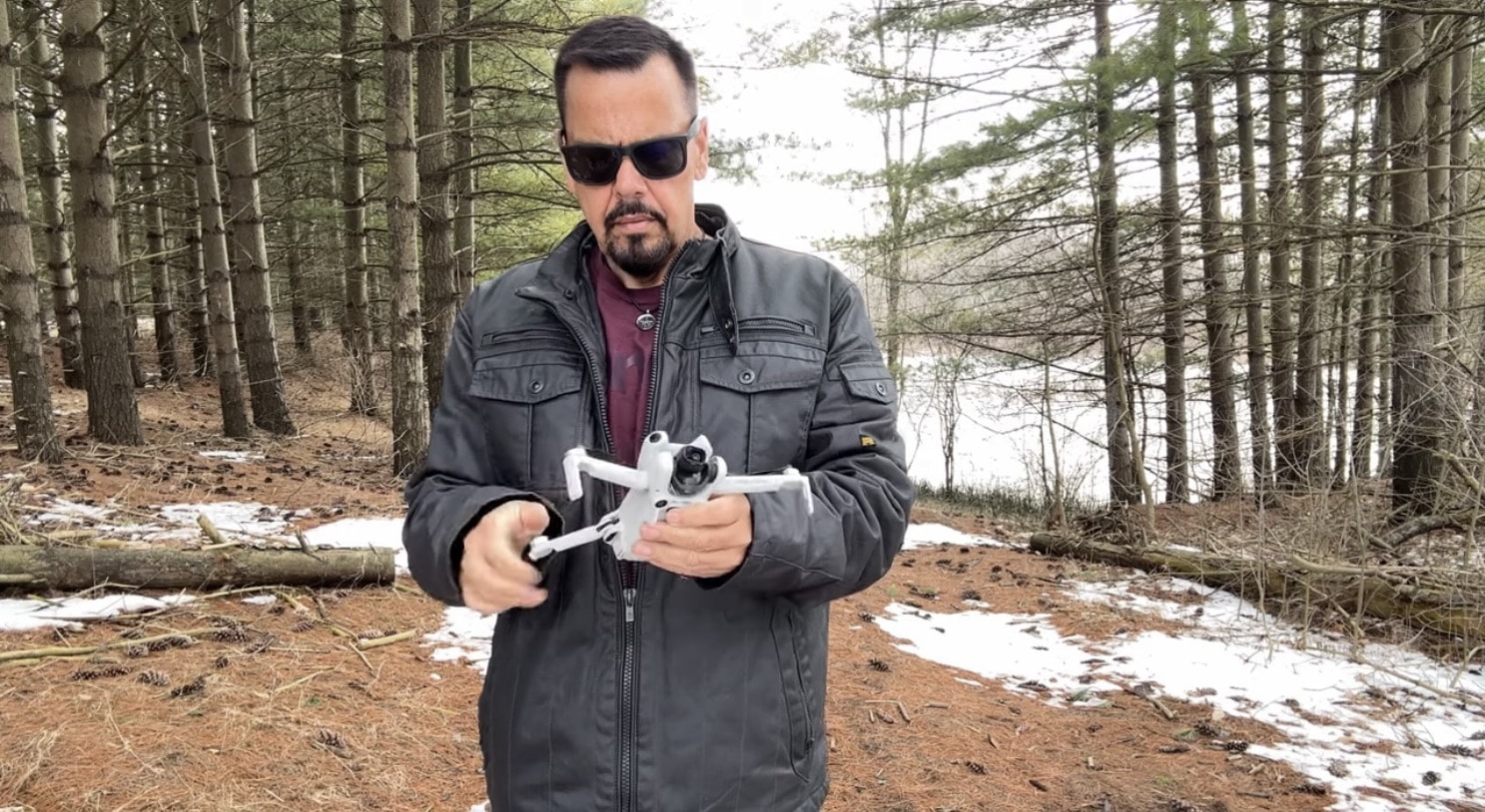 Aerial view captured by the DJI Mini 4 Pro during the long-term test.