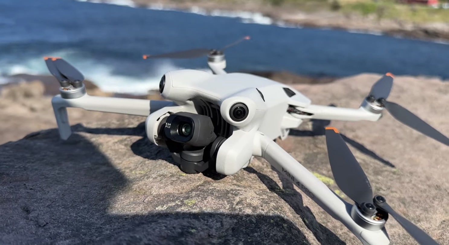 DJI Mini 4 Pro flying on the O3 transmission system in Canada.