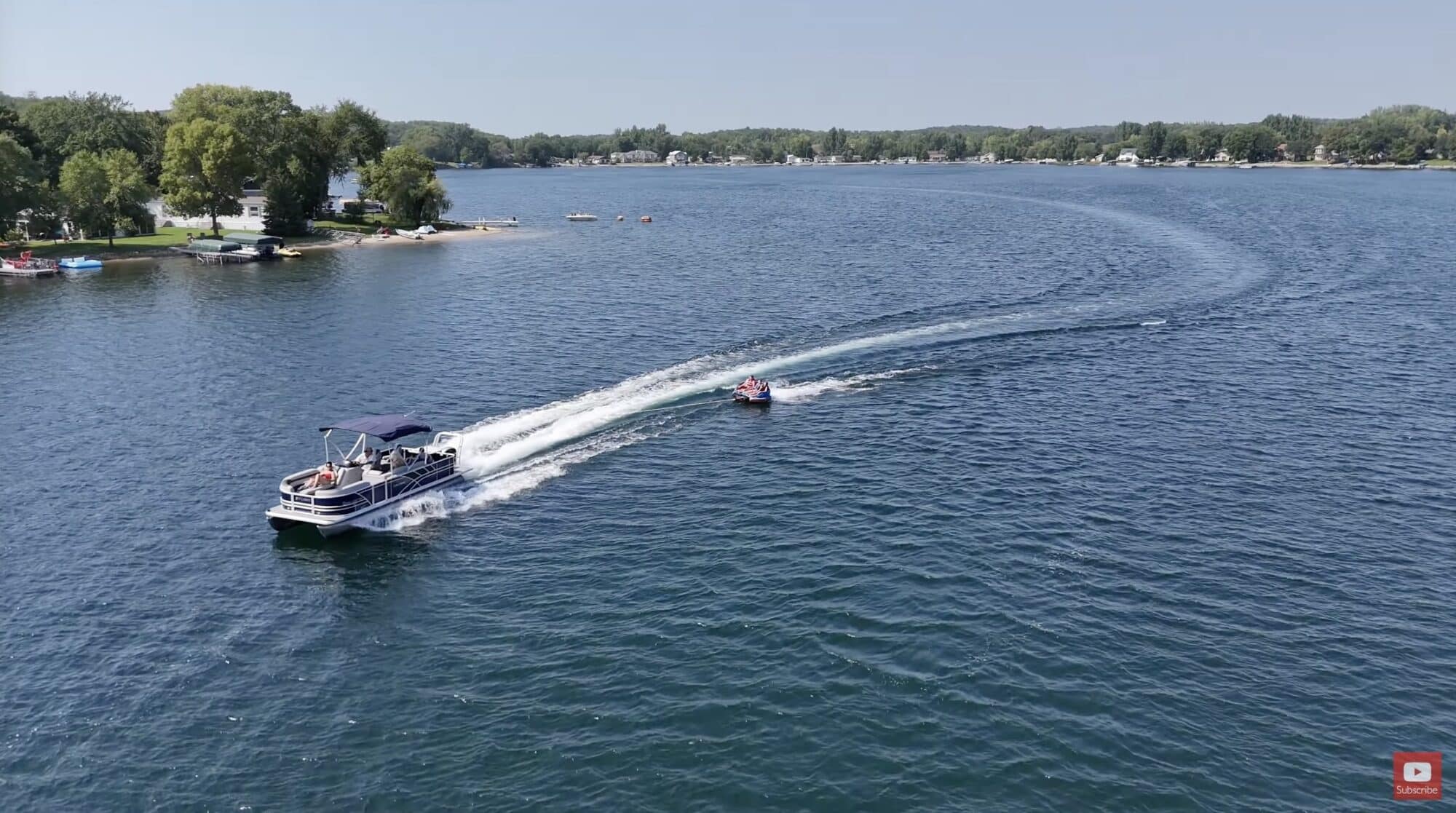 Still from the video illustrating new drone moves that make footage more dynamic.
