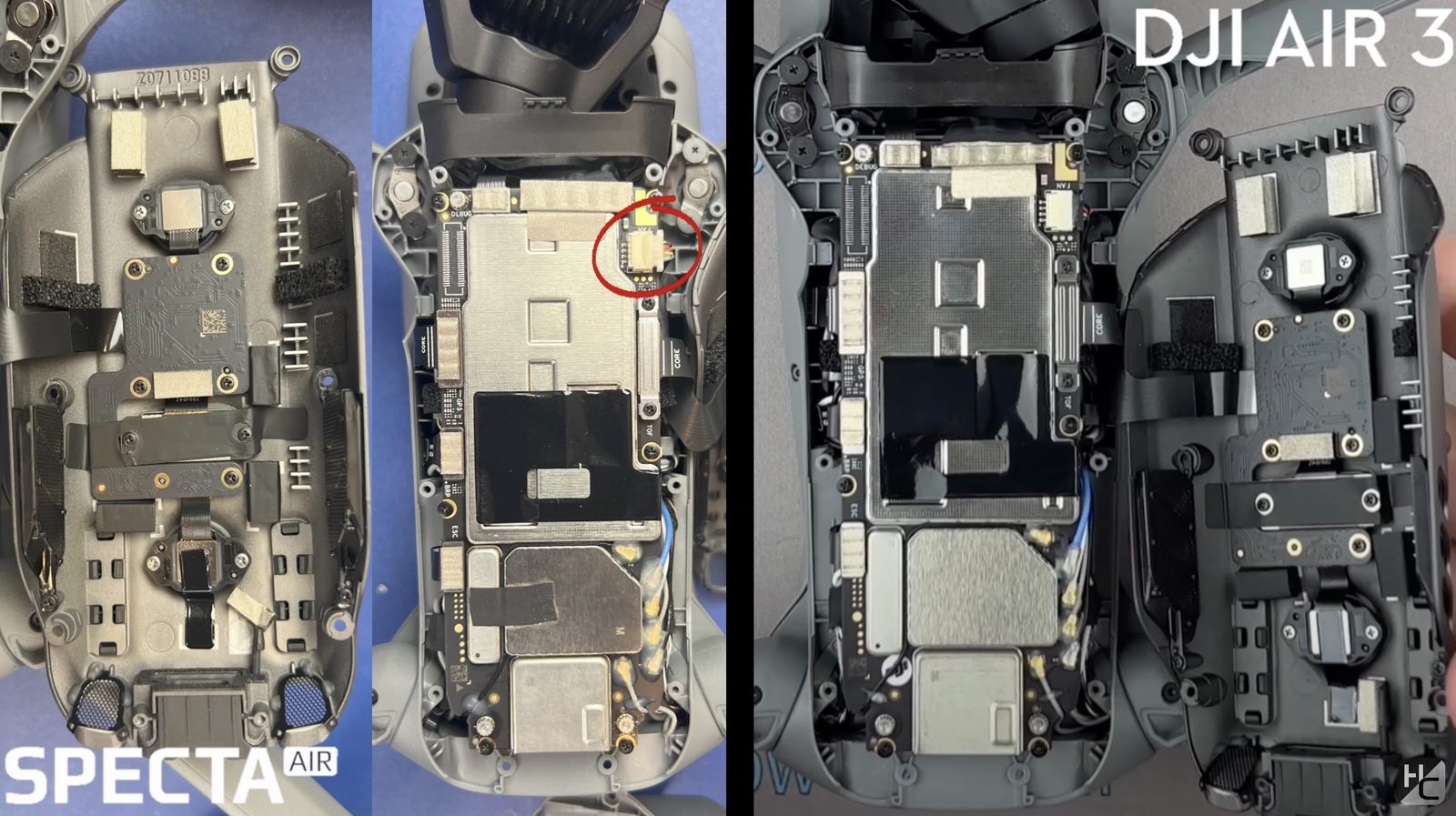 Gimbal guard fitted to the Specta Air, identical in geometry to the DJI part.