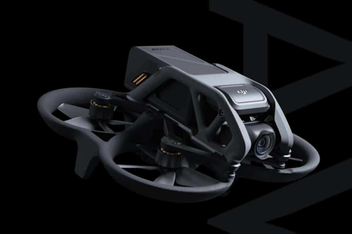 A photo of the original DJI Avata drone that was launched in the summer of 2022.