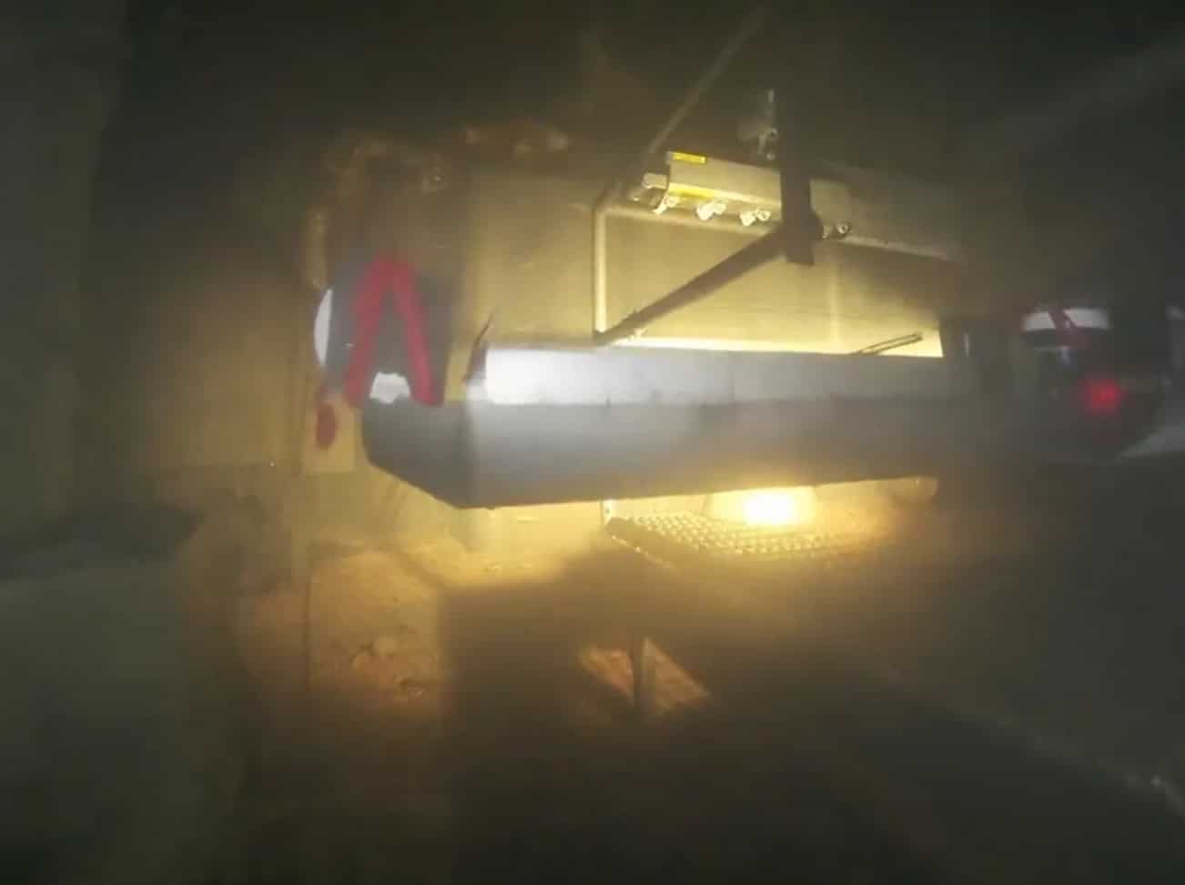 A small drone is used to inspect the inside of the Fukushima Dai-ichi nuclear plant. Photo courtesy of AP.