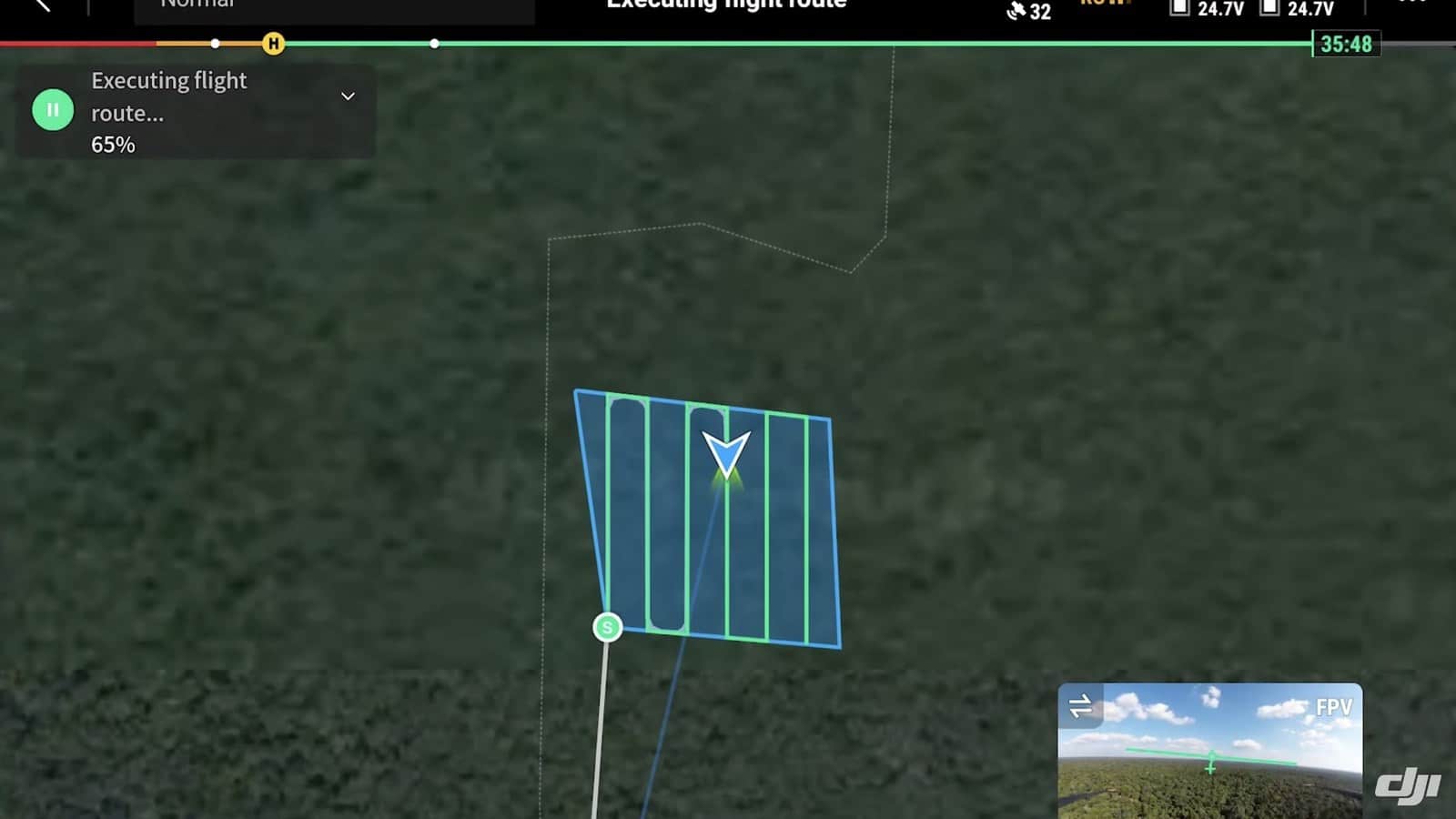 Thermal and RGB imagery from the M30 used to pick out orangutans in the canopy.
