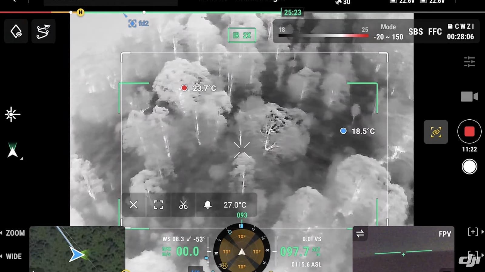 Still from the DJI video on orangutan conservation in Borneo.