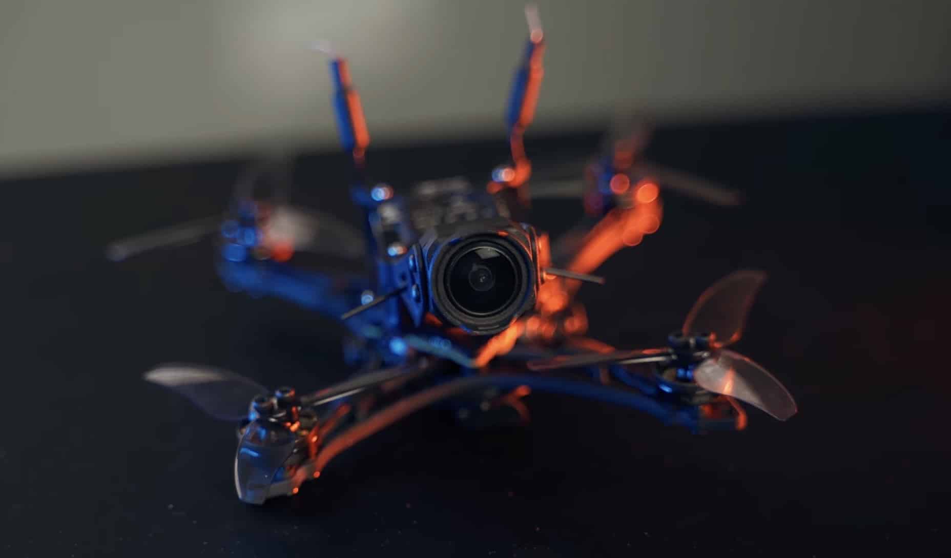 Front of the SavageBee HD, where the camera and propellers stick out furthest.