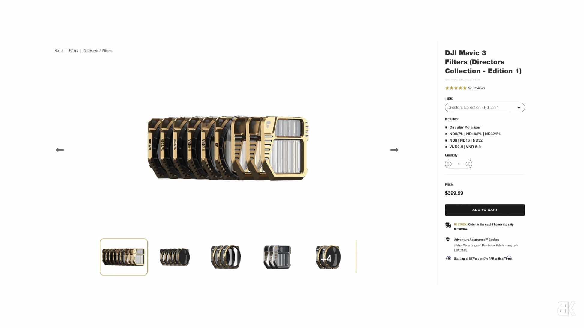 Polar Pro Directors Collection for the Mavic 3, nine filters in one $400 case.