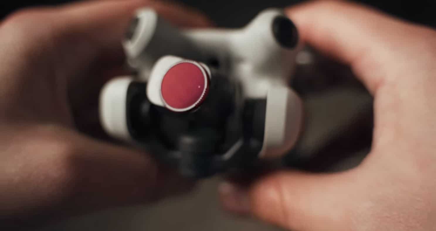 ND filter fitted to the camera of the DJI Mini 4 Pro.
